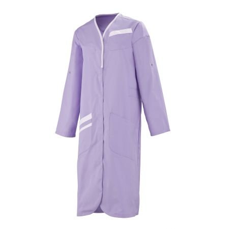 NOMIA LONG-SLEEVE COAT LILAC/WHITE XL