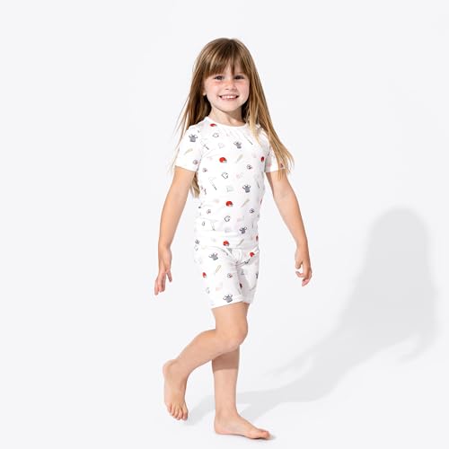 Bellabu Bear Kids Shorts Set for Boys & Girls, Matching Family Pajamas, Rayon from Bamboo3