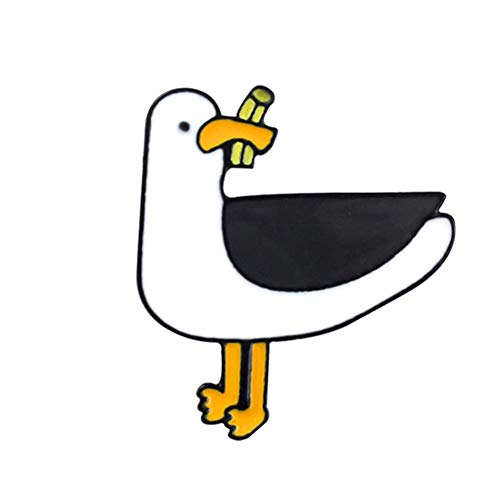 Preisvergleich Produktbild Vektenxi Brosche niedlichen Cartoon Taube Emaille Frauen Brosche Kragen Abzeichen Schmuck Kleidung Dekor langlebig und nützlich