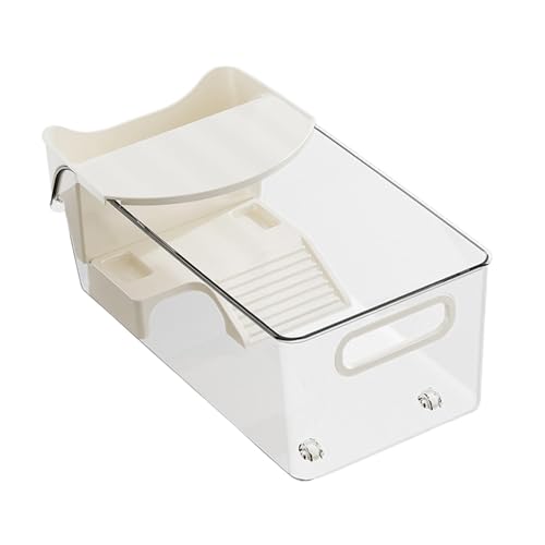 Bothyi Turtle Tank with Platform Breeding Box with Planter Hatching Area Sturdy for Amphibians Terrapin Terrarium Tortoise Enclosure, 32x17x13 cm