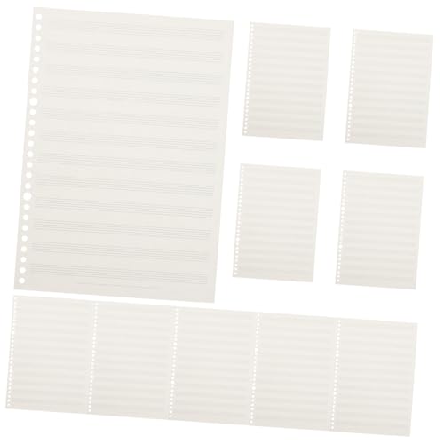 FUNOMOCYA Replaceable Sheets Music Notebook Wide Staff Lines for Clearer Reading Sheet Music