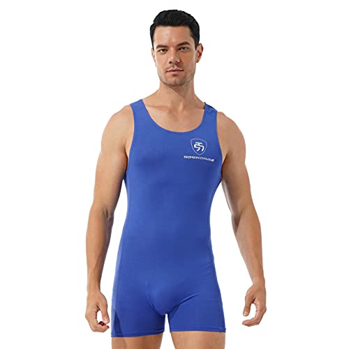 Yeahdor Mono Corto Hombres Ajustado Body Sin Mangas Mono Hombres Ajustado Bodysuit Ropa Interior...
