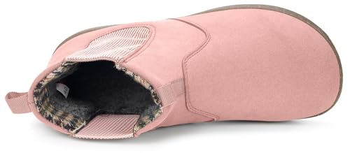 Image of Womens Mens Chelsea Boots Minimalist Winter Snow Boots Wide Width Ankle Booties with Arch Support Slip-on Short Boot Shoes