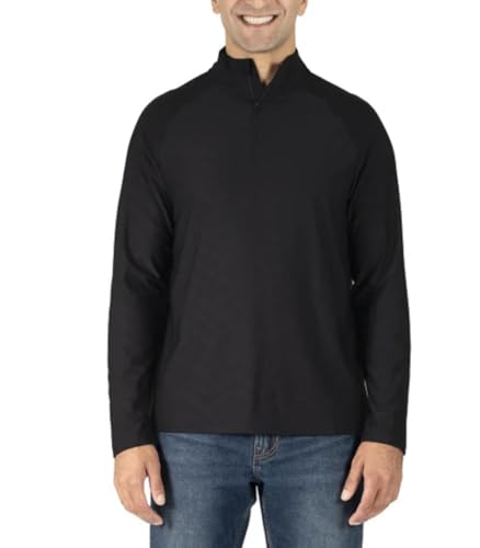 Gerry Men's Moisture Wicking Active Stretch Long Sleeve Quarter Zip Pullover