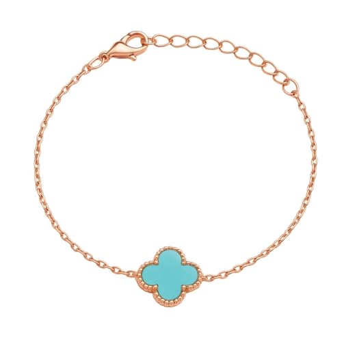 Image of Lucky Charm Clover Bracelet for Women | 925 Sterling Silver with 18K Gold Plating | Adjustable & Anti-Tarnish | Stylish Designer-Inspired Jewelry