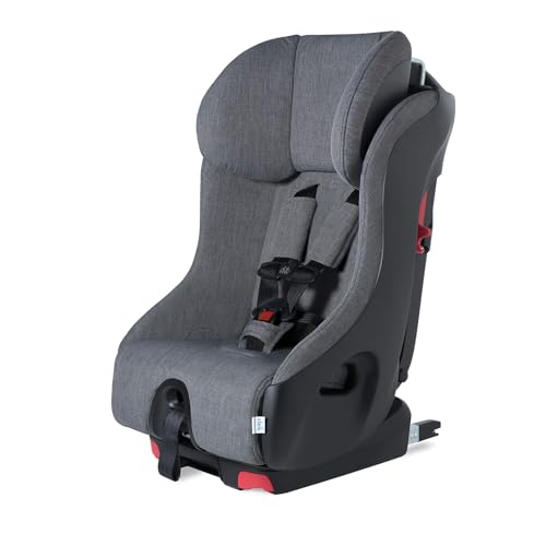 Clek Foonf Convertible Car Seat with Rigid Latch System, Crumple Zone Safety System, Adjustable Headrest, Reclining Design and Anti-Rebound Bar (Thunder)