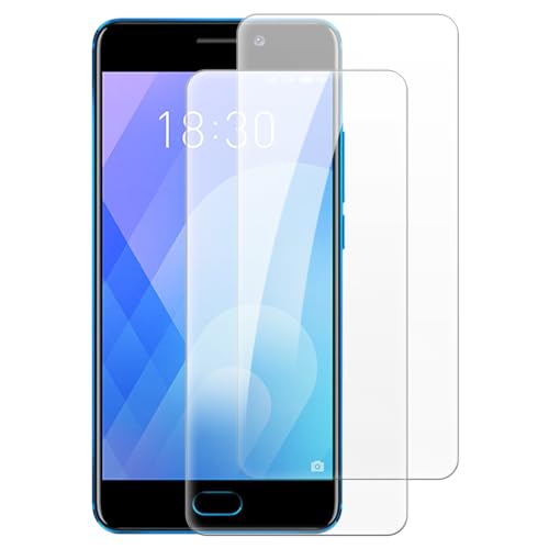 Shantime [2 piezas Protector Pantalla Cristal Templado Compatible con Meizu M6 Note (5.5 pulgadas), HD Claro Antirrayas Sin Burbujas