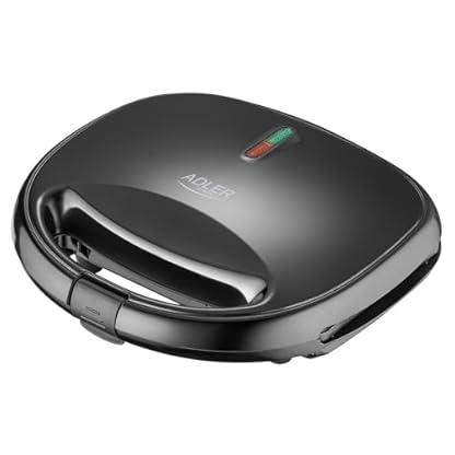 ADLER EUROPE AD 3071 Nuss-Maker, Nussbackautomat, Nusskeksbereiter für 12 Kekse, Antihaftplatten, 2-minütiger Backzyklus, Cool-Touch-Griffe, 750W, Schwarz – Perfekt für frische, knusprige Kekse