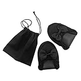 Warmhm Faltbare Damen Hausschuhe Tragbare Slipper Aus Baumwoll-pu-Material Geräuschlose Sohle Für...