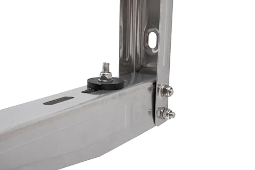 Fischer-houders voor airconditioning, buitenunit Klima, roestvrij staal, armlengte 450 mm, planken en schroeven van roestvrij staal, inclusief Fischer SX bevestigingssysteem en trillingsbestendige - Afbeelding 4