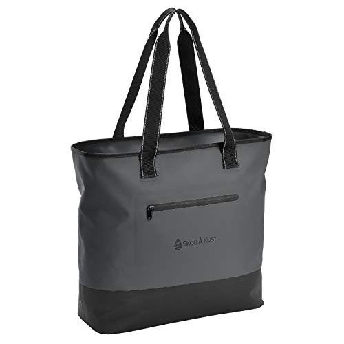 Skog Å Kust ToteSak Waterproof Tote Beach Bag with Airtight Zipper