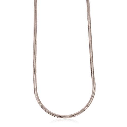 Da donna. XEN Collana a serpente lunga 45 cm in argento 925 rodiato 45, Argento sterling