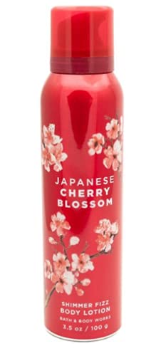 Bath and Body Works Japanese Cherry Bloosom Shimmer Fizz Lotion 3.5 Ounce