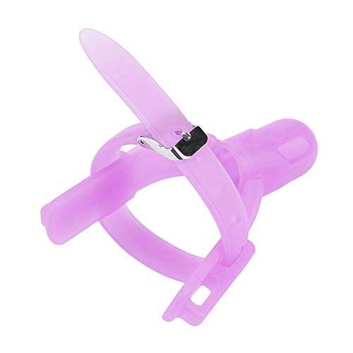 Image of Thumb Sucking Finger Protector, Adjustable Biting Teether Soft Silicone Finger Guard Thumb Protector for Babies 3 Months and Above(Purple)
