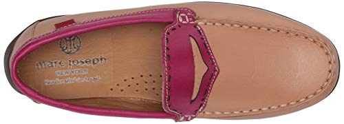 Image of Marc Joseph New York Kids' Genuine Leather Made in Brazil Driving Loafer with Penny Detail