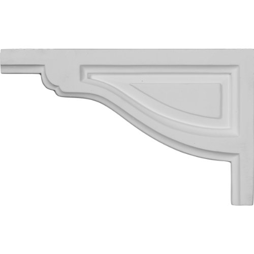 Ekena Millwork SB08X05TR-L Small Traditional Stair Bracket, Left, 8"W x 5"H x 1/2"D