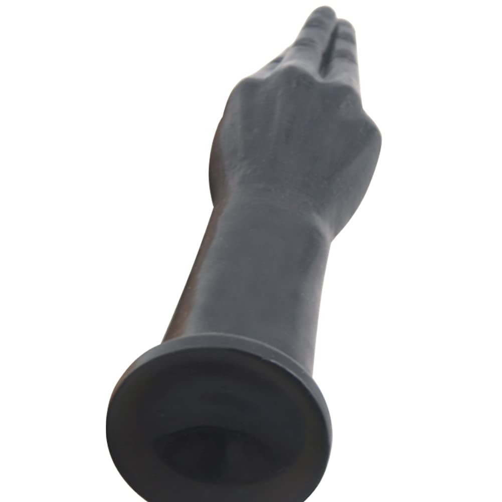 Roluck Dildo Anal Puño Realista Dildo Anal con Ventosa Dildos de Mano Juguete Sexual Anal para Mujeres Lesbianas Hombres Fisting Masturbador 30 cm de Largo (Negro)