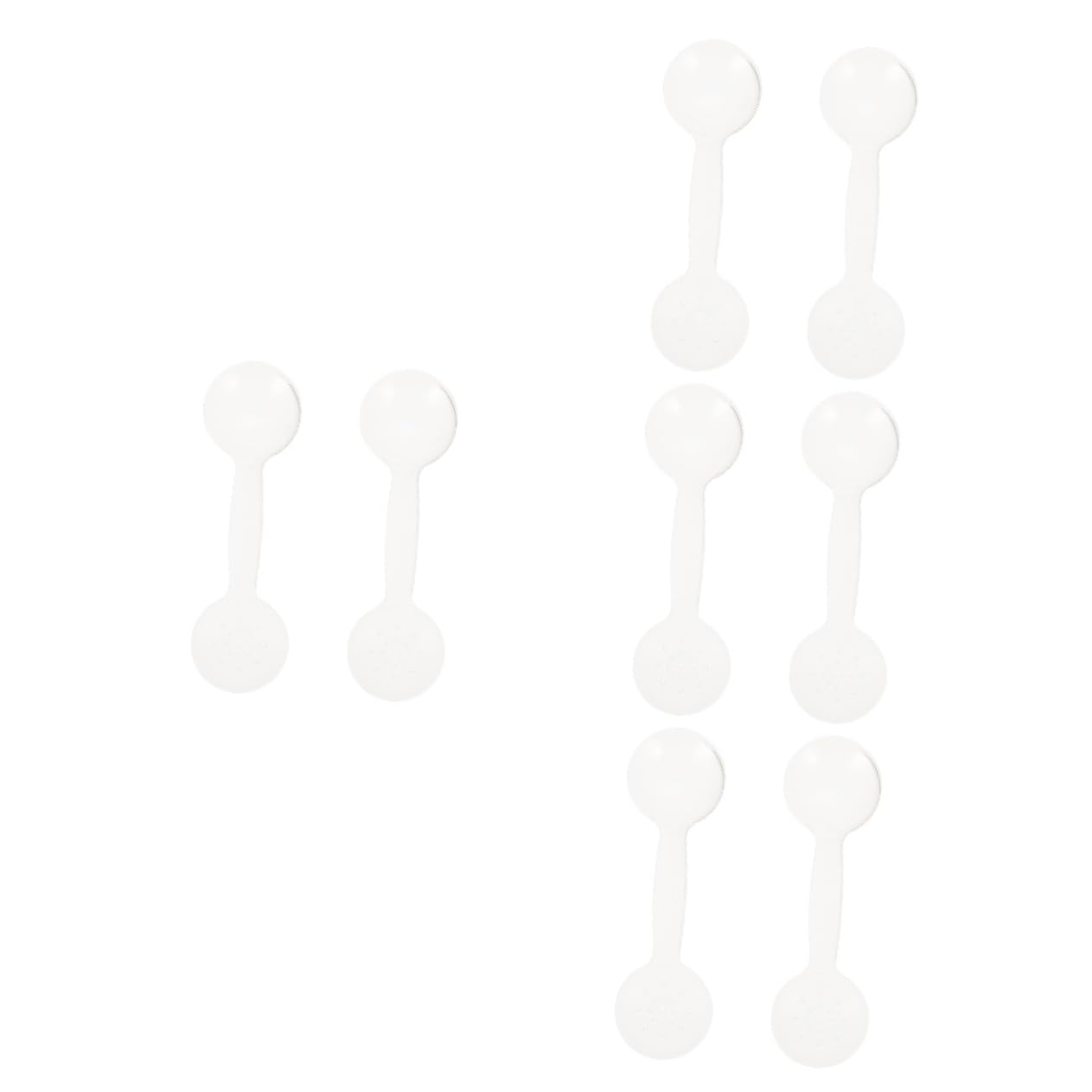 Beavorty 4sets Eyesight Exam Tool Plastic Eye Occluder Spoon Eye Plate Vision Test Supplies for 2pcs*4