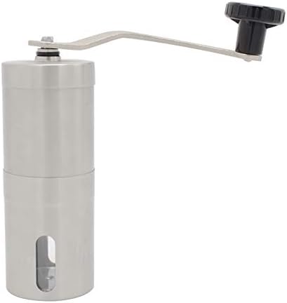 Manual Coffee Grinder 304 Stainless Steel Coffee Bean Grinder Ceramic Burr Portable Hand Crank Bean Mill for Outdoor Party