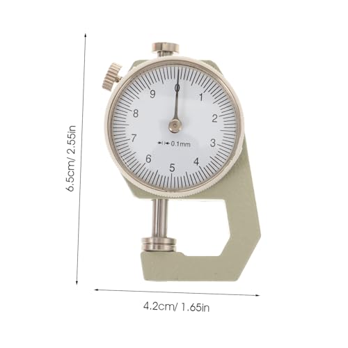 Calibrador de espesores para cuero DIY, herramienta de medición precisa, rango compacto, instrumento confiable para artesanías y trabajos en cuero miniatura 2