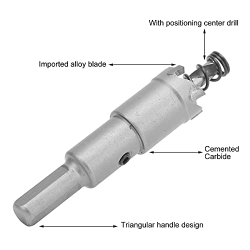 Broca de carburo para corte de agujeros de 25 mm miniatura 7