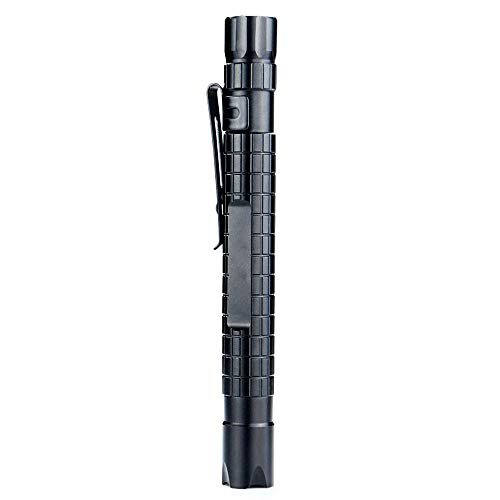 5PCS Pen Torch,Small Flashlight Super Pocket Clip Waterproof Powered by AAA Battery (not Included) Easy Carry Outdoor Gear for Hiking, Camping, Hunting, Fishing
