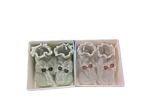 Soft Baby Booties with Cute Bow Design | Comfortable Non-Slip Kids Foot for Newborns and Toddlers | Stylish Baby Shoes for Boys & Girls|PRA-P2042-image-34