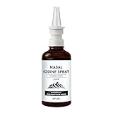 Jod-Nasenspray, Nasomin Jod-Nasenspray, 60 ml natürlicher, sanfter, feuchtigkeitsspendender Atemnebel, mit Jod und Fulvinsäure, für trockene Luft, Reisen und den täglichen Gebrauch