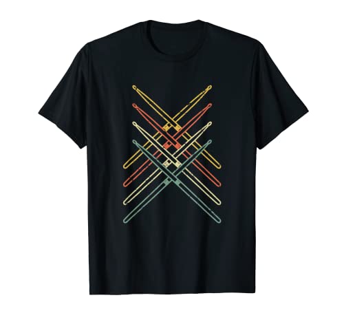 Retro Drumsticks Drummer Gifts Drums T-Shirt
