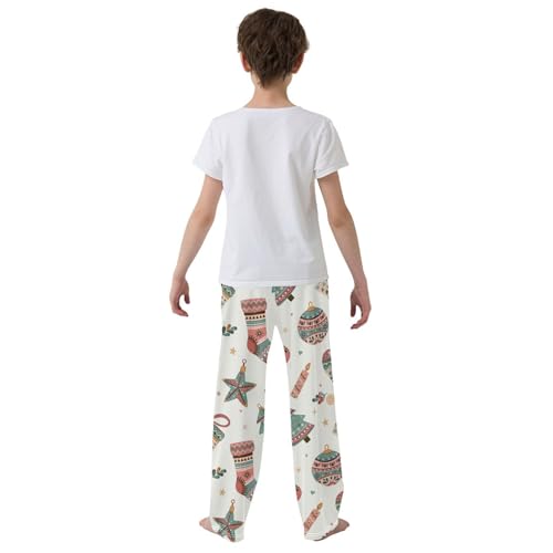 Boys' Pants Christmas Boho Gifts Stocking Long Bottoms Jogger Pants Elastic Waist Trousers with Pockets S-XL3