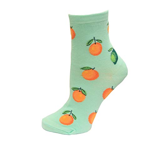 Image of Hot Sox Citrus Socks, Mint, 1 Pair, Women Shoe 4-10