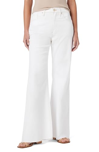 HUDSON Women's Jodie High-Rise Flare, White, 26
