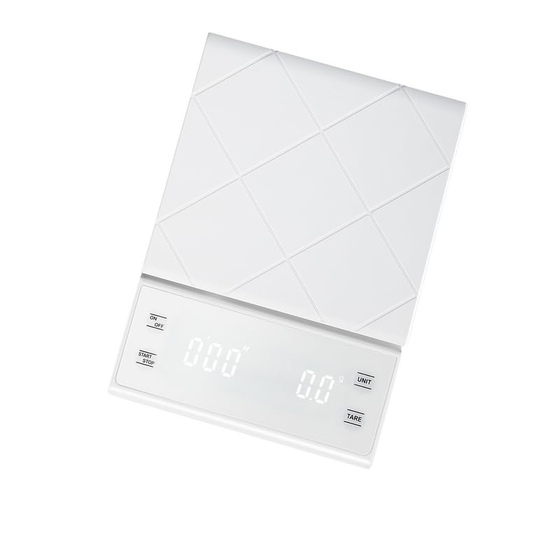 Miniatura 7 de Báscula de café, función de temporizador, pantalla digital, peso máximo 6.6 lbs, precisión 0.00 oz, con almohadilla aislante, báscula de cocina
