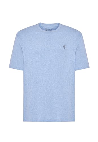Pyjama t-shirt homme manches courtes en maille pour nuits fraîches