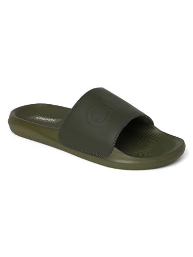 Image of CHUPPS Pure Black Drift Orthopedic Slippers | Soft Footpharma Footbed | Breathable Ventilation Holes | Lightweight Flip Flops | Anti-Skid Chappals for Everyday For Mens