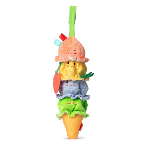 Image of Melissa & Doug Ice Cream Take-Along Clip-On Infant Toy with Sound and Vibration (Pack of 12)
