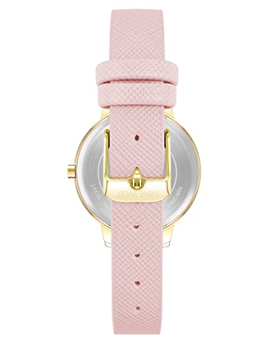 Nine West Women's Floral Dial Strap Watch, NW/2284