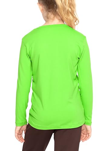 Image of Shirts for Girls Long Sleeve Crew Neck Top, Hoodie or 3 /4 Sleeve Soft Stretch Kids Lightweight Size 2-16