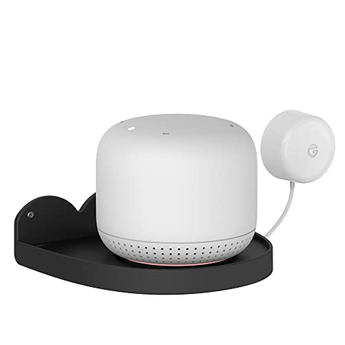 Baaletc Universal Wandhalterung, Wandregal für Google Home Mini, Google WiFi, Kamera, Sonos, Überwachungskamera Halterung Ständer, haben Kabelorganisator