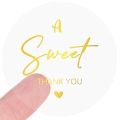 Transparent + Gold - Thank You Stickers