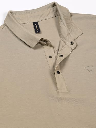 Image of Thomas Scott Men's | Solid | Half Sleeve | Regular Fit | 100% Cotton | Polo Collar | Button Closer | Casual Tshirt