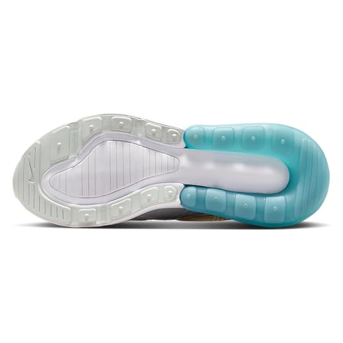 Nike Air Max 270 Big Kids' Shoes (Denim Turquoise/Light Silver/Soft Pearl)3