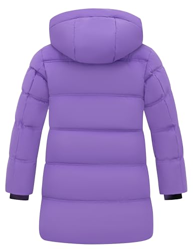 wantdo Girls' Winter Coat Long Puffer Jacket Warm Waterproof Parka with Hood2