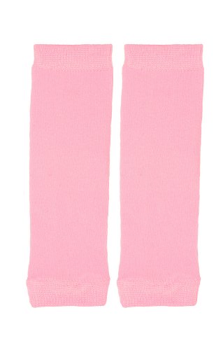 juDanzy newborn solid pink baby girl leg warmers - up to 15 pounds