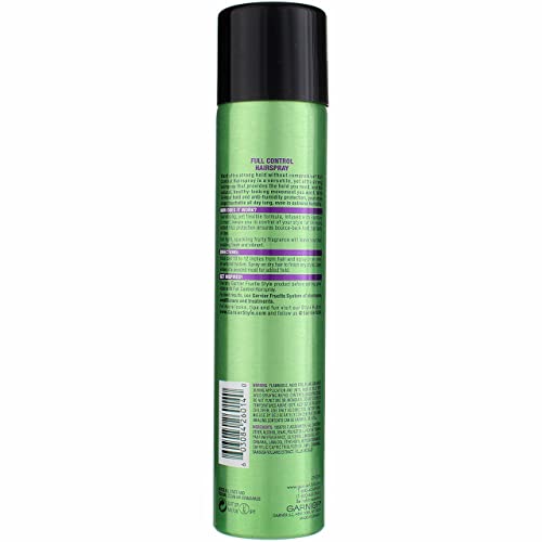 Image of Garnier Fructis Style Full Control Anti-Humidity Hairspray, Ultra Strong Hold 8.25 oz (Pack of 3)