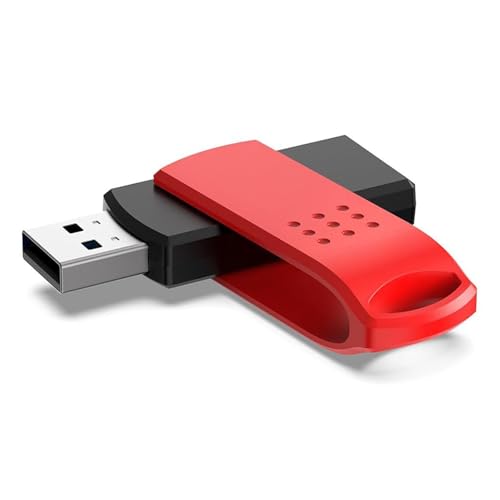 Image of KEXIN 64GB USB 2.0 Flash Drive, USB-A, Pen Drive 25MB /s Read 10MB /s Write, Dual Thumb Drive with Rotating Design for PC, Laptop, Car Music, Document Photo Storage (Red)
