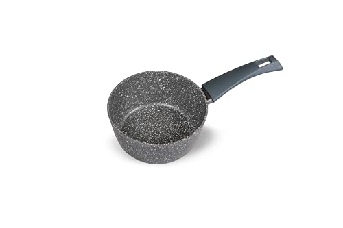 Zanetti - Casseruola Antiaderente 16 cm DURAPIETRA, adatta a tutti i piani cottura incluso induzione, Rivestimento Alto Spessore, Diametro 16 cm