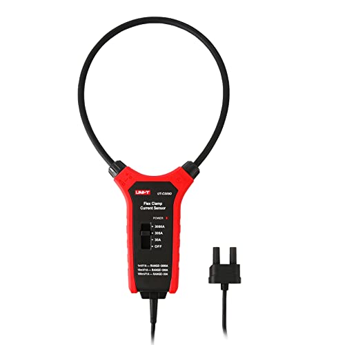 Image of UNI-T Flexible Current Probe UT-CS09D, 18 inch Flex Clamp, 0.1A Resolution, 3000A Current Paired with UT208B / UT206B Digital Clamp Meter, 500Hz Frequency Response, 1-Meter Drop Durability
