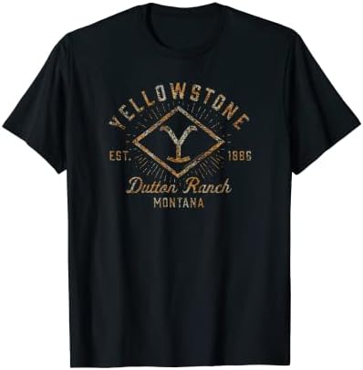 Yellowstone Sunburst Logo Dutton Ranch T-Shirt