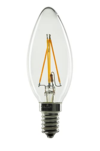 Ampoule LED E14 Segula 55241 transparente 3.2W en finition ambrée haut de gamme